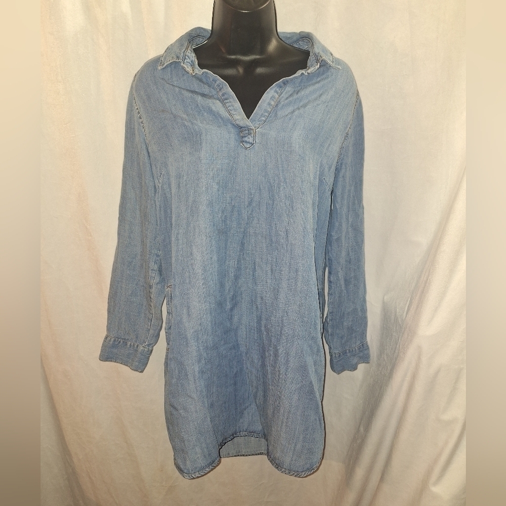 Woman's Light Blue Denim Dress